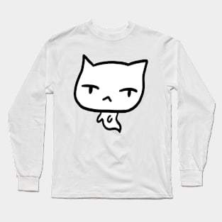 Meow Ghost Long Sleeve T-Shirt